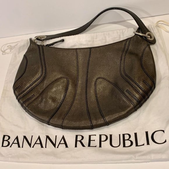 Banana Republic Bronze Leather Purse w/dust bag - Picture 2 of 5